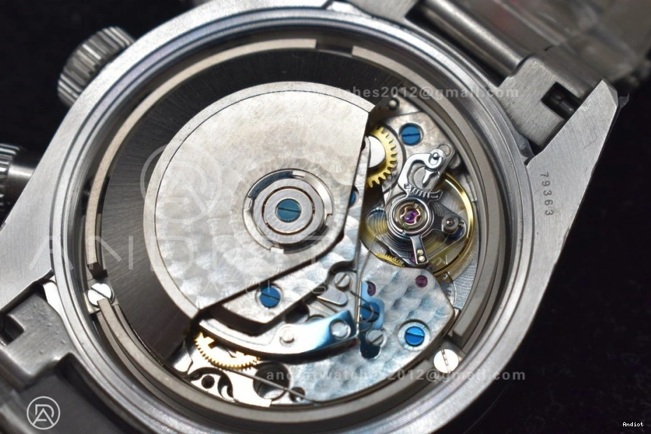 Bay 1:1 Black TWS Bracelet Dial SS A7750 White Chrono on Best Edition SS 1126